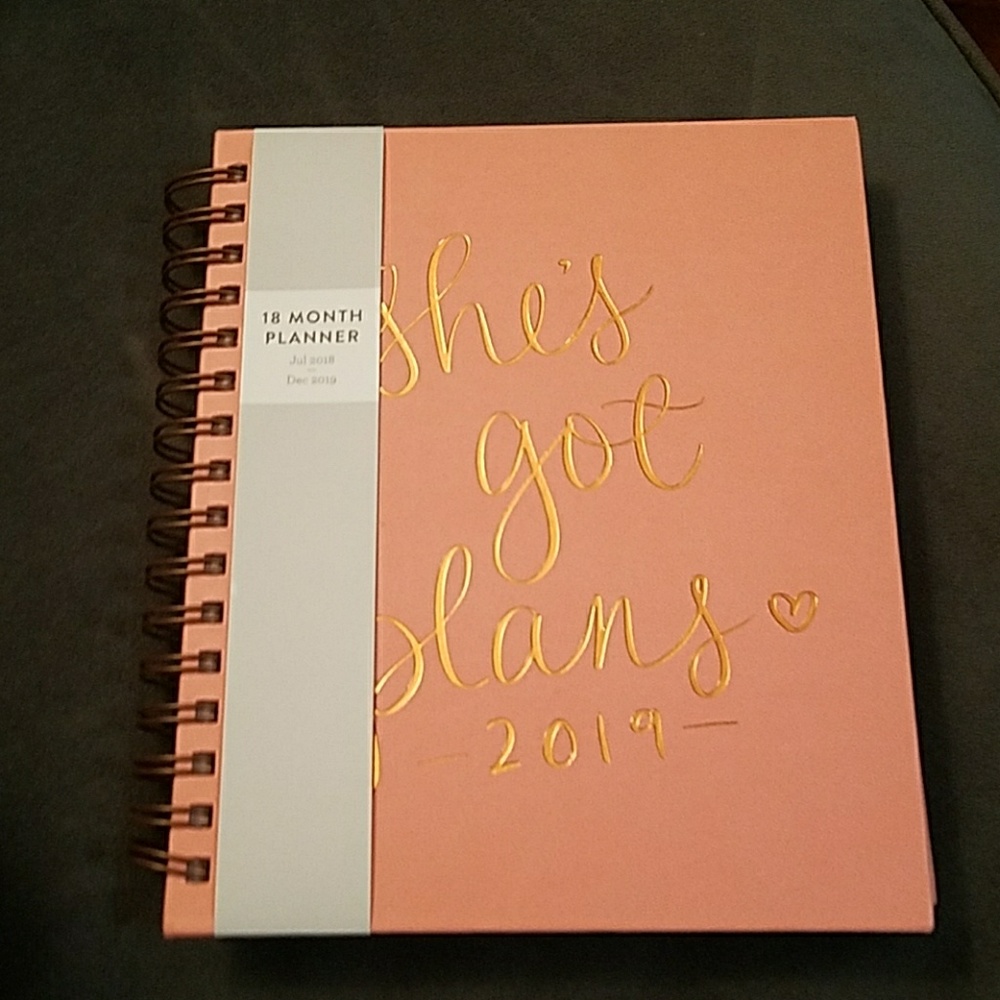 July 2018 - December 2019 planner